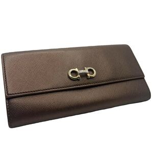 Salvatore Ferragamo Gancini Continental Wallet.